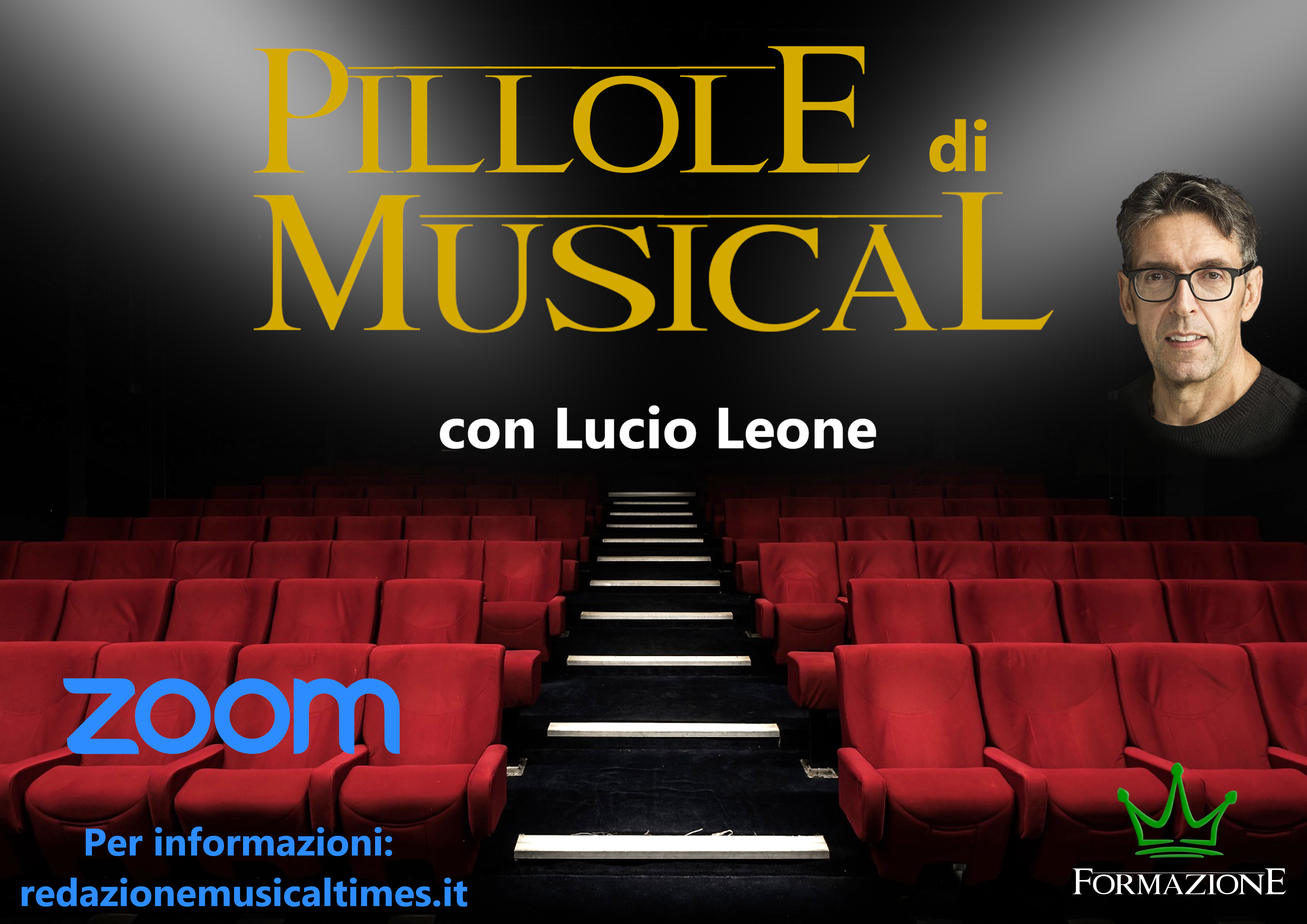 “Pillole di Musical”: il laboratorio online con Lucio Leone