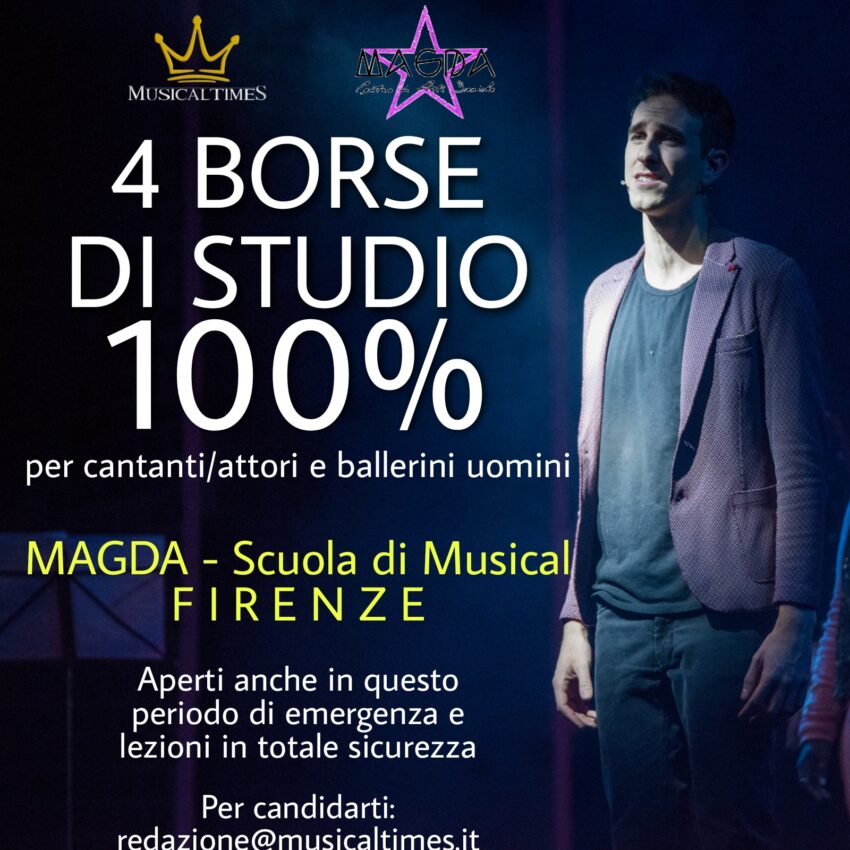 ⚠️?4 BORSE DI STUDIO AL 100% PER SOLI UOMINI (Due ballerini e Due Cantanti/Attori) ?⚠️